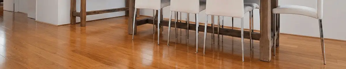 Professionally installed and refinished bamboo flooring in a residential home, showcasing smooth finish and natural wood tones in Santa Ana, CA