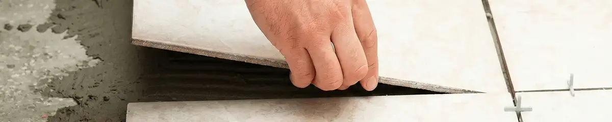 Professional installing ceramic tile floors in Santa Ana, CA