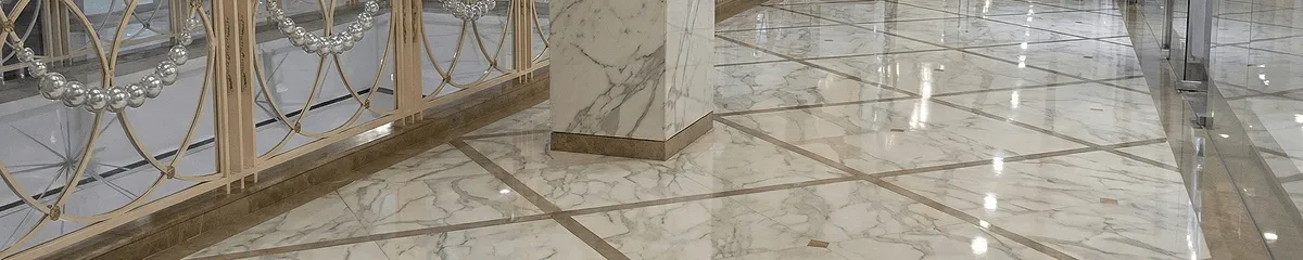 Beautiful marble floor professionally installed in Santa Ana, CA