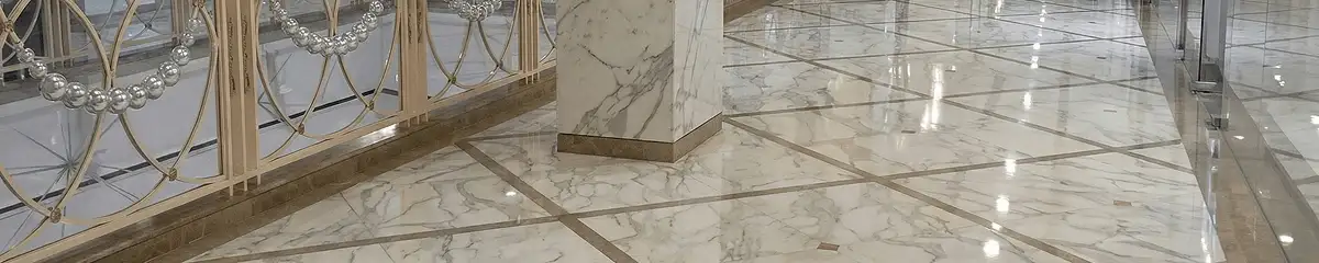 Beautiful marble floor professionally installed in Santa Ana, CA