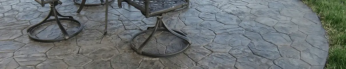 Garden relaxation area with professionally installed stone flooring in Santa Ana CA