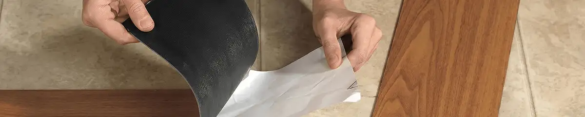 A professional installing vinyl flooring in Santa Ana, CA